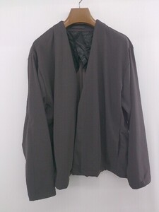 ◇ Lounge wear by BENO カジュアル シンプル 長袖 ノーカラー ジャケット サイズS グレー系 メンズ P