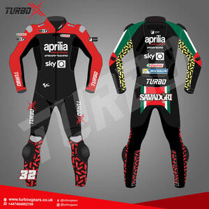 海外　限定品　送料込み　アプリリア aprilia Motogp 　レザーレーシングスーツ　サイズ各種　レプリカ　高品質