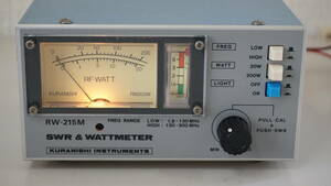 クラニシ　kuranishi SWR パワー計　RW-215W swr wattmeter 1.8MHz〜500MHz 200W 