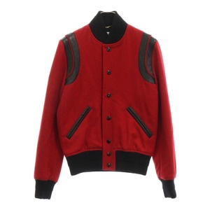 SAINT LAURENT PARIS サンローランパリ TEDDY JACKET 376283 Y158S テディジャケット レザー レディース レッド