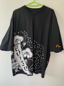 EVISU エビスジーンズ　半袖Tシャツ　黒　サイズXL