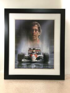 ○アイルトン・セナ Ayrton Senna 特大 ポスター 額装 F1 