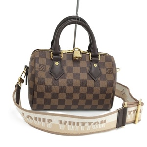 【中古】LOUIS VUITTON 2WAY ボストンバッグ スピーディバンドリエール ダミエ エベヌ N40489