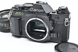 1E-071 Canon キヤノン AE-1 PROGRAM New FD 50mm f/1.8 フィルムカメラ マニュアルフォーカス ボディ 一眼レフ レンズ