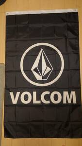 VOLCOM ボルコム 特大フラッグ バナー ブラック 90cm×150cm 新品未使用