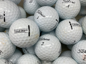 【激安 K176 】タイトリスト Titleist TOUR SOFT 2022年モデル ホワイト 40個【C級】【ロストボール】