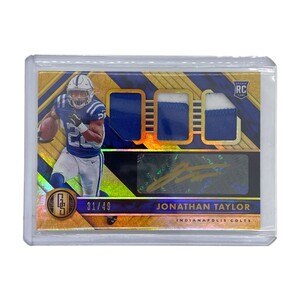 PANINI NFLカード GOLD STANDARD JONATHAN TAYLOR INDIANAPOLIS COLTS 31/49 #281 中古 1