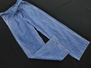 LEVI’S リーバイス MADE&CRAFTED リボン付き ワイド デニムパンツ sizeM/青 ■■ ☆ eec3 レディース