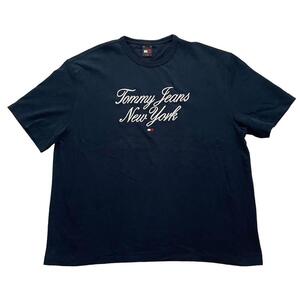 TOMMY JEANS トミージーンズ Tシャツ 紺 半袖 メンズ XLサイズ