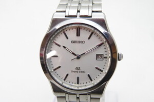 1円～【動品】Grand SEIKO グランドセイコー　GS　8N65-9000　メンズ　クオーツ腕時計　デイト　シルバー　12-4-3