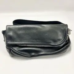 Rick Owens SMALL DUFFLE BUM 革 ウエスト バッグ 黒