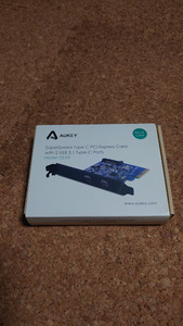 動作確認済み Aukey PCI Express x4 USB 3.1増設カード Type-Cポート 2インターフェース DS-E5