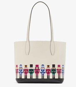 日本未発売　秋冬新作　Kate Spade Oh What Fun Nutcracker Small Tote　KI969　LAから最新本物をお届け！