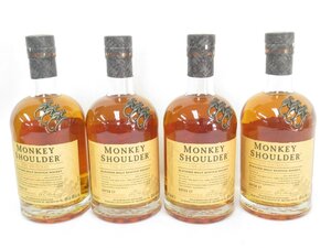 ○○ 700ml×4本セット MONKEY SHOULDER モンキーショルダー THE ORIGINAL BATCH 27 スコッチ ウイスキー 合計2800ml