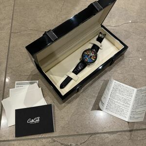 【美品】 GaGa milano ガガミラノ 腕時計 箱付き 保証付き 5015S,（SWISSMADE）
