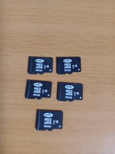 microSD 16GB 5枚／SDHC／マイクロSDカード／中古【商品説明欄必読】3