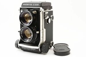 #3673 マミヤ Mamiya C220 Pro TLR Film Camera 80mm f2.8 Blue Dot [現状品]