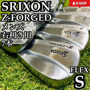 【良品】人気マッスル DUNLOP SRIXON スリクソン Z-FORGED メンズアイアンセット 7本 ダイナミックゴールド DG S200 スチール S