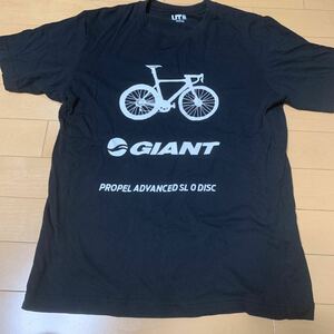 ☆GIANT プロペルTシャツ UNIQLO メンズS 黒　ジャイアントtシャツ