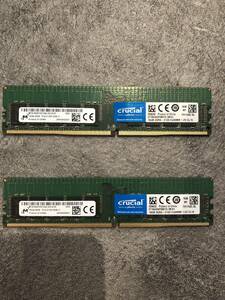 デスクトップメモリ DDR4 2133 crucial クルーシャル製 32B 16GB×2 PC4