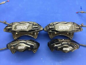 スバル GRB インプレッサ 純正 STi Brembo 4POT 2POT フロント リア キャリパー セット 　　　　　　 　2401226　　2L4-1 城