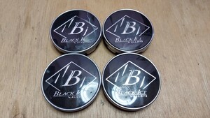 BLACK　ICE　ALLOYSアルミホイールセンターキャップブラック４個セット