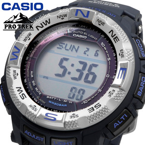 【父の日 ギフト】CASIO カシオ 腕時計 メンズ PROTREK プロトレック 海外モデル タフソーラー トリプルセンサー PRG-260-2