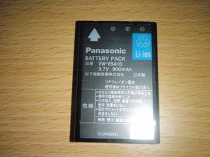 P002-06-VBA10　Panasonic製純正バッテリー VW-VBA10