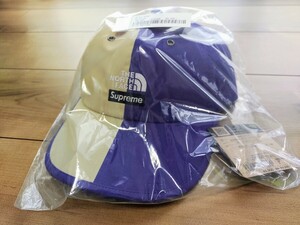 新品未使用★Supreme The North Face Split 6-Panel Tan★シュプリーム ノースフェイス 6パネル タン★帽子 キャップ パープル 紫 ナイロン