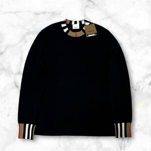 【新品未使用タグ付き】 BURBERRY バーバリー　 カシミヤニット セーター　ブラック　XS　レディース