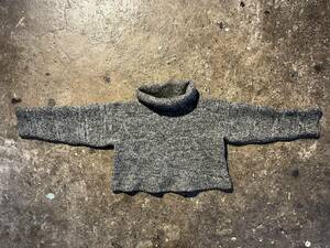 tricot COMME des GARCONS 80s ショート丈 ウール ニット トリココムデギャルソン 1980s タートルネック セーター 