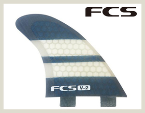 値下げ可●FCS エフシーエス 【V-2】 PC TRI-QUAD フィン MEDIUM ●店頭在庫品