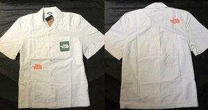 本物正規◆ノースフェイス◆半袖シャツ オックスフォード VALLEY UTILITY■L■白 GARDENIA WHITE■新品■アメリカ限定■N3N