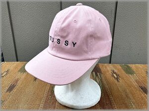 ★STUSSY　ステューシー　 ベースボール　キャップ　帽子　OSFA　ピンク★検　URBAN OUTFITTERS ハット シャネルロゴ