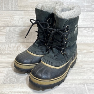 SOREL/ソレル/CARIBOU WATERPROOF/カリブー ウォータープルーフ/防水ヌバック×ラバーコンビアッパー/ウィンターブーツ/24.0cm