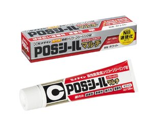 セメダイン(Cemedine) 変成シリコン ノンブリードタイプ POSシール マルチ 120ml チューブ ホワイト SL-619