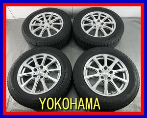 ■中古タイヤホイール■　LAYCEA 16インチ 6.5J +38 5H 114.3 YOKOHAMA IG50 215/60R16 95Q 冬タイヤ 激安 送料無料 J582