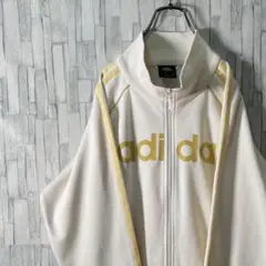 万国旗タグ 超希少カラー adidas トラックジャケット アイボリー Oサイズ