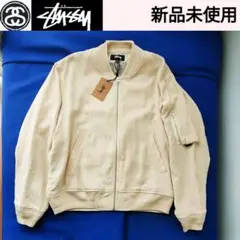 【新品未使用】STUSSY/ステューシー リネン ビーチ ボンバー ジャケット