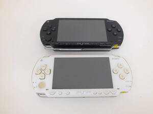 SONY Playstation Portable 本体 2点 おまとめ ブラック ホワイト PSP1000 ジャンク 激安1円スタート