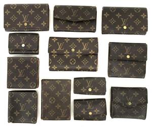 T09/064 LOUIS VUITTON ルイヴィトン モノグラム 財布 小物 12点セット ウォレット 二つ折り財布 折財布 キーケース 札入れ 小銭入れ 等