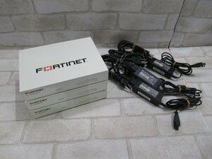 Ω 新FT 0230♪ 保証有 Fortinet【 FG-60F 】FortiGate-60F 3台セット UTM ライセンス 27年迄×3 初期化済 領収書発行可能