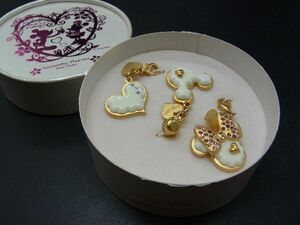 ■美品■ Samantha Thavasa Petit Choice サマンサタバサ プチチョイス ディズニー ミッキー ミニー チャーム ゴールド系 DF0307