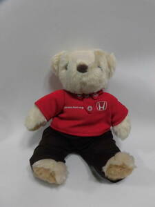 ホンダ レーシング テディベア 赤 Honda Racing Teddy Bear Red 送料込