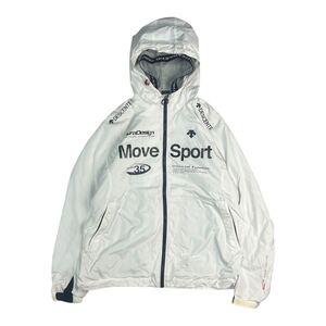 DESCENTE デサント Move Sport ムーブスポーツ ウインドブレーカー スポーツウェア ジップアップ ホワイト O