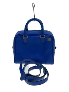 LOEWE◆アマソナ75/2WAY/ハンドバッグ/レザー/BLU