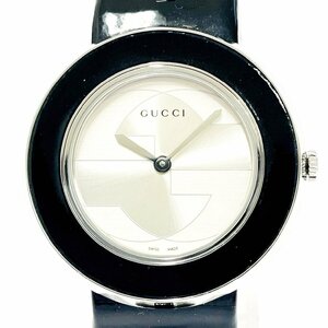 【1円スタート】【箱付き】GUCCI グッチ 129.4 SS シルバー文字盤 クオーツ メンズ腕時計 278290