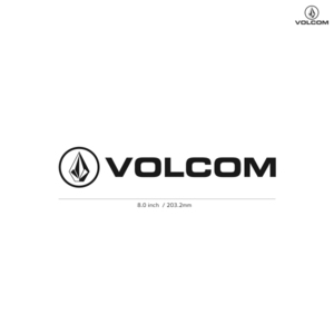 【VOLCOM】ボルコム★11★ダイカットステッカー★切抜きステッカー★8.0インチ★20.3cm