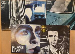 ■まとめて■Peter Gabriel ピーター・ガブリエル シュリンク付含む アナログ盤 LP 5枚セット!/Plays Live Genesis ジェネシス