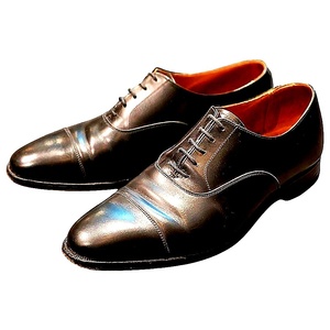 クロケット&ジョーンズ レザーシューズ 内羽根 ストレートチップ コノート 236ラスト 9E CROCKETT&JONES CONNAUGHT 約27.5cm【LA】【中古】